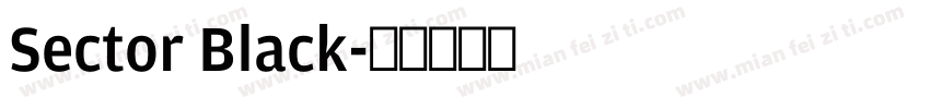Sector Black字体转换